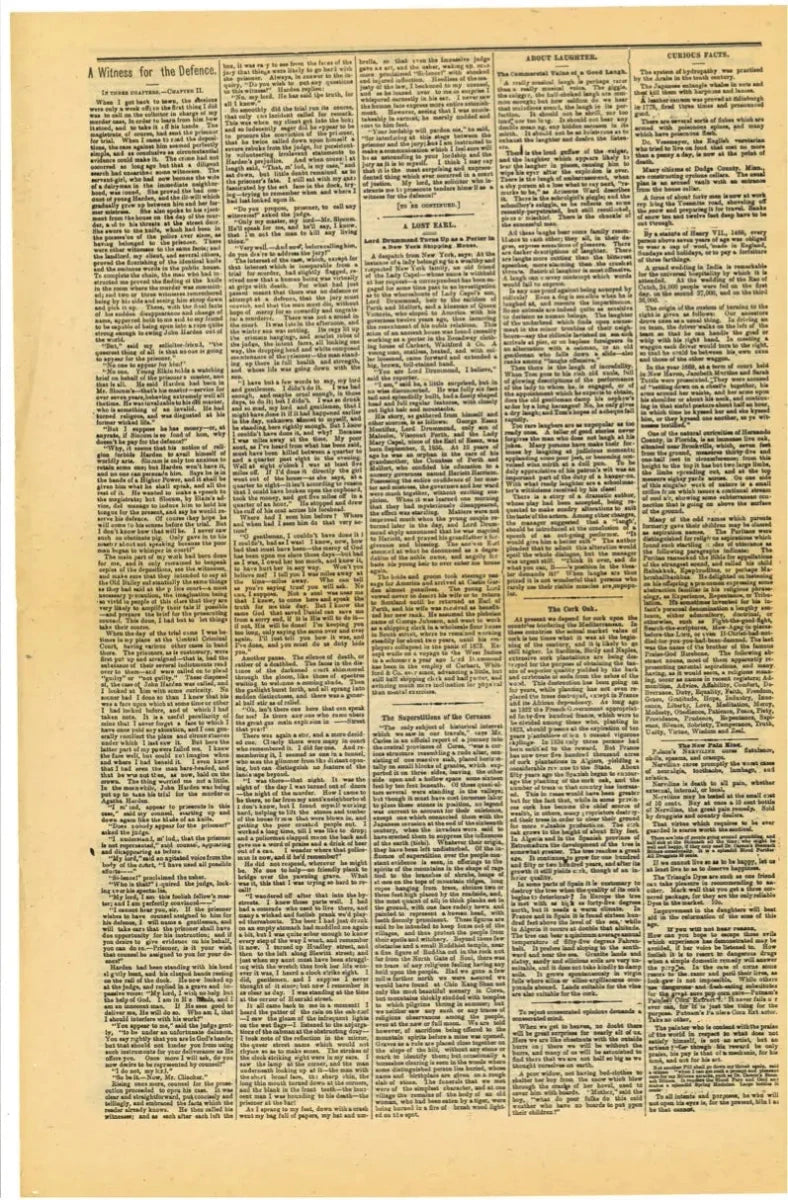 The Cardwell Sentinel — June 19, 1884 Facsimile Reproduction - The Bookstore