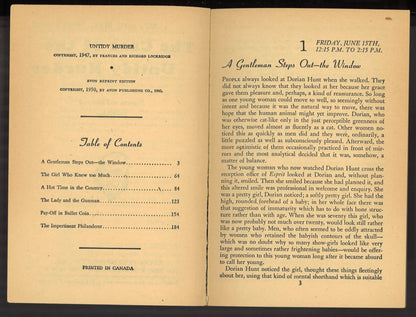 The Case of The Untidy Murder (Mr. & Mrs. North Mystery) 1950 - The Bookstore