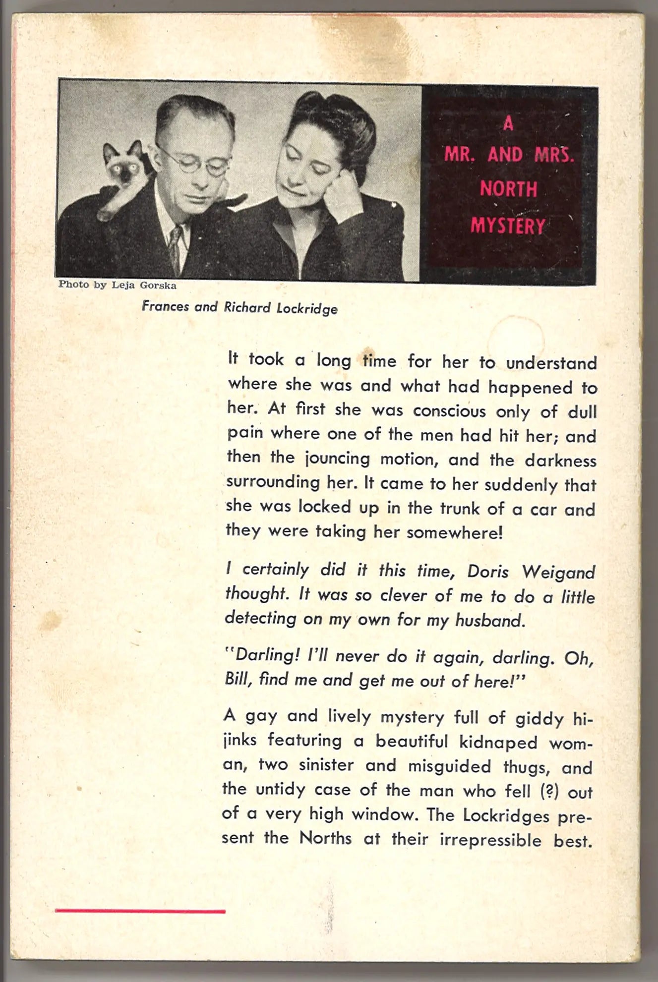 The Case of The Untidy Murder (Mr. & Mrs. North Mystery) 1950 - The Bookstore