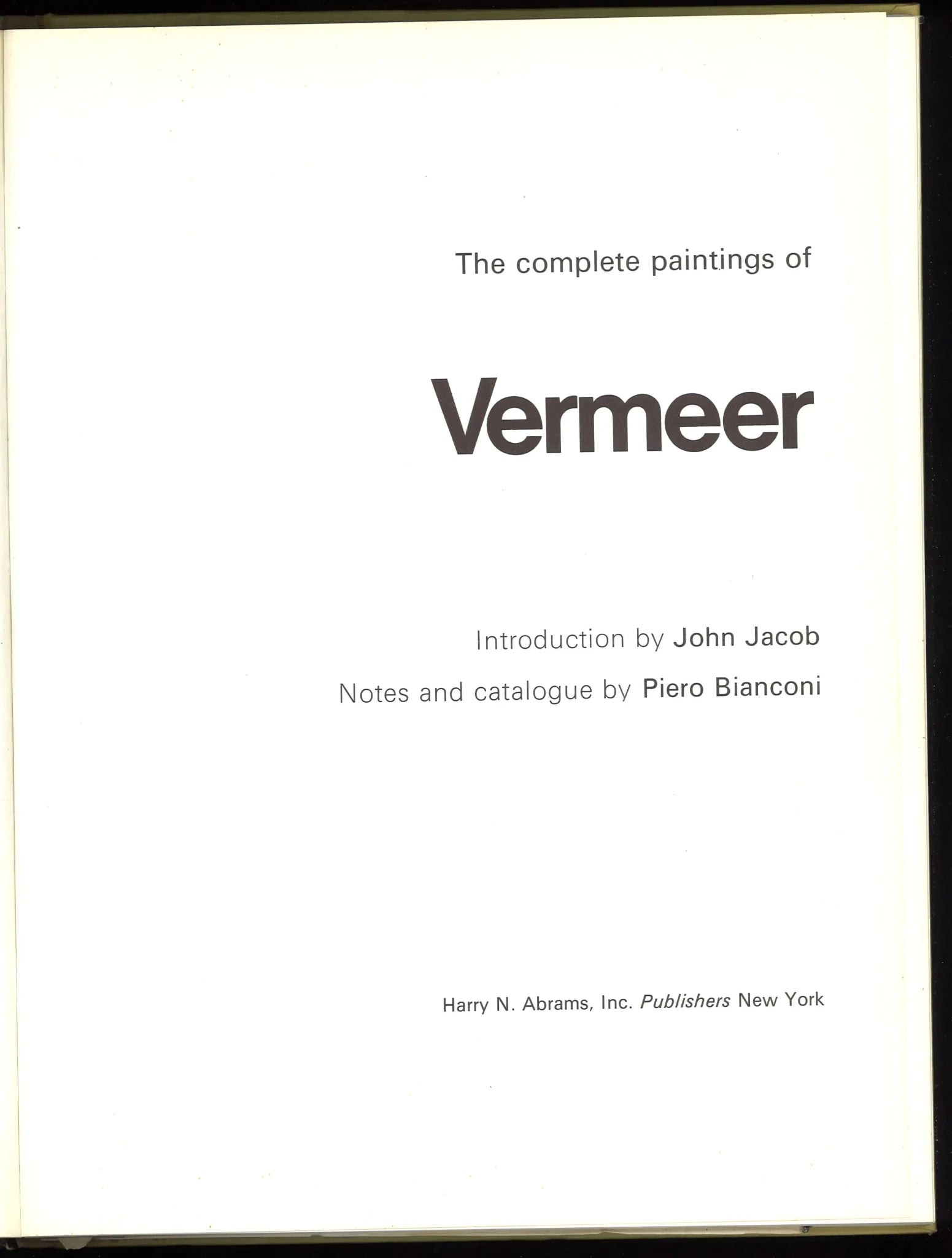 The Complete Paintings of Vermeer - The Bookstore