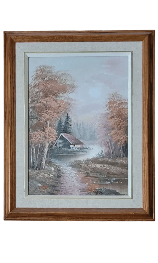 The Cottage in Fall Painting - The Bookstore