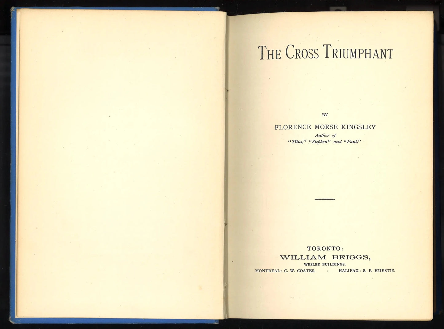 The Cross Triumphant - First Edition 1899 - The Bookstore