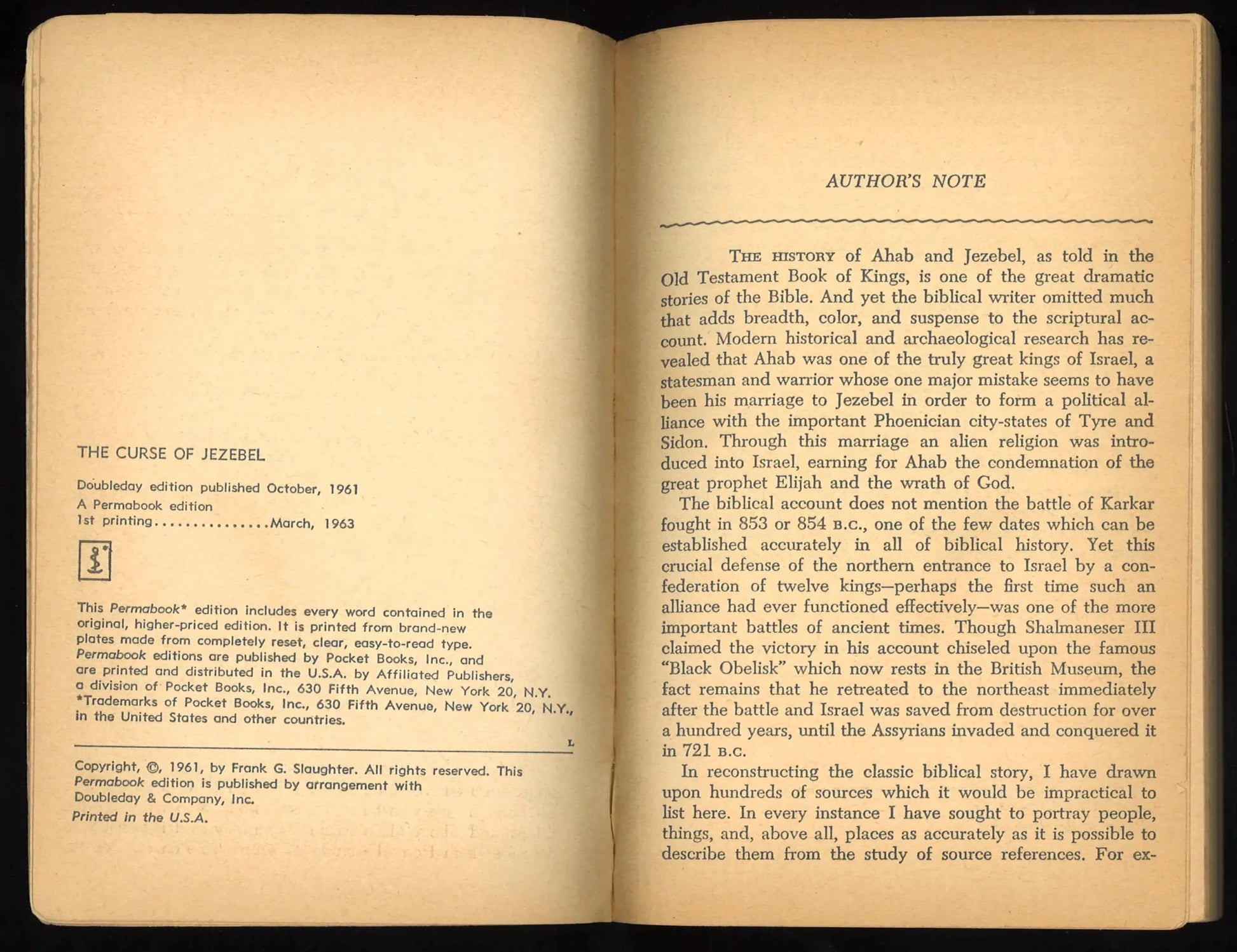 The Curse of Jezebel: Novel of a Biblical Queen - The Bookstore