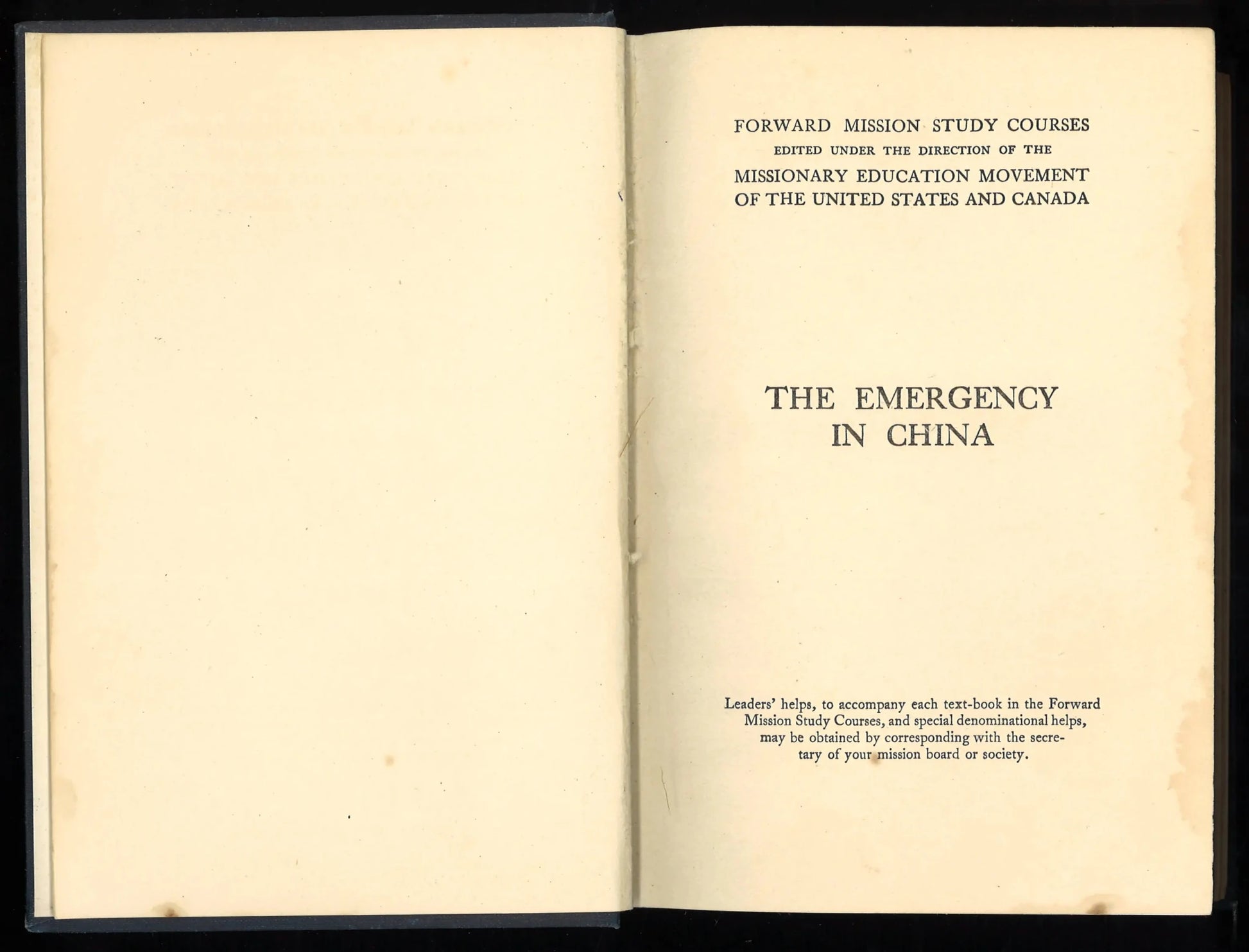 The Emergency in China - The Bookstore