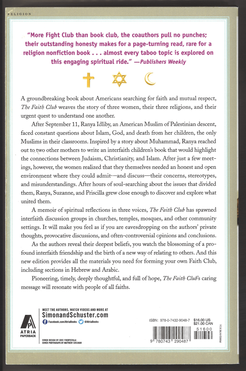 The Faith Club: A Muslim, A Christian, A Jew - Three Women Search for Understanding (English, Arabic and Hebrew Edition) - The Bookstore
