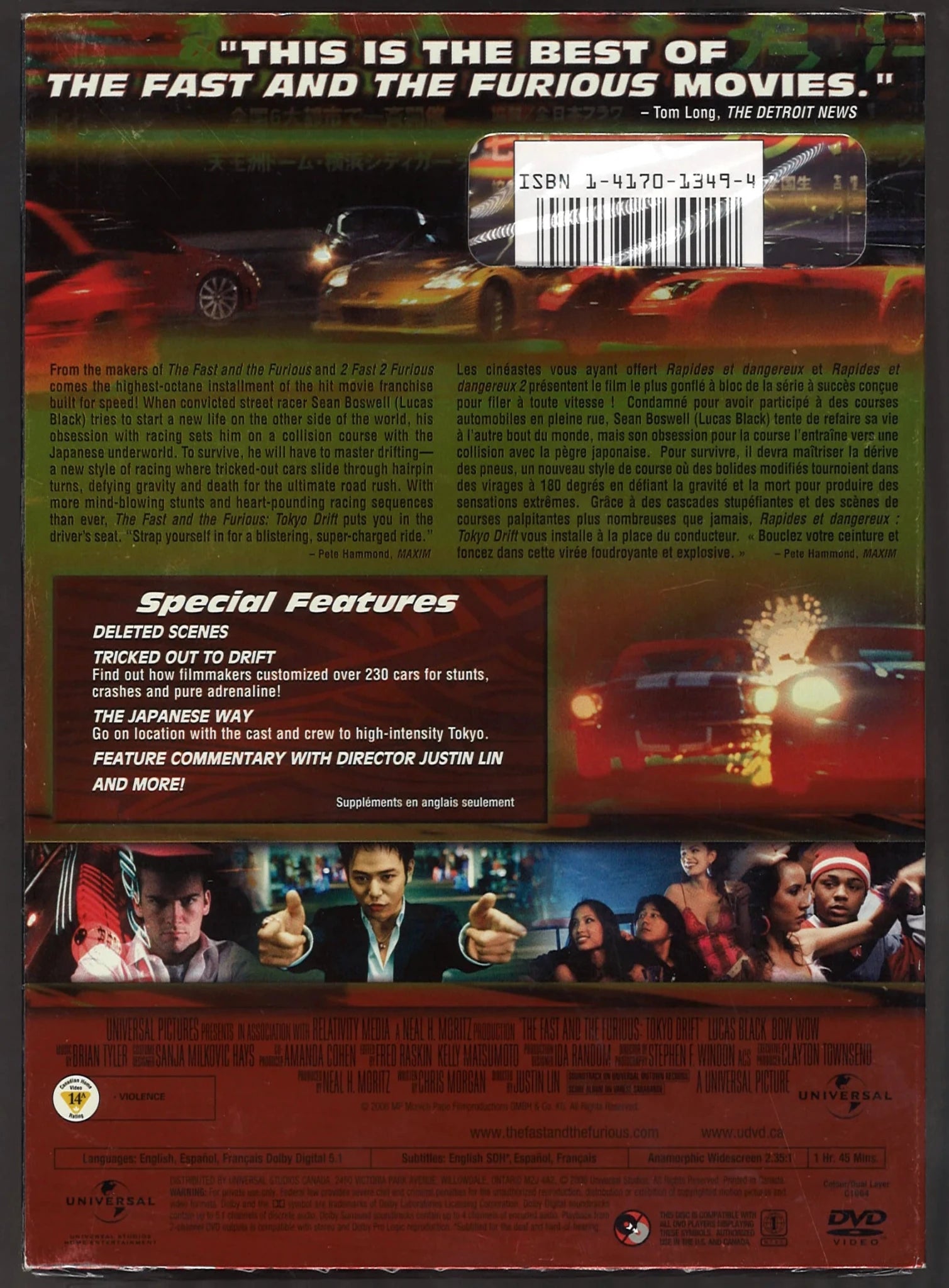 The Fast and The Furious: Tokyo Drift DVD - The Bookstore