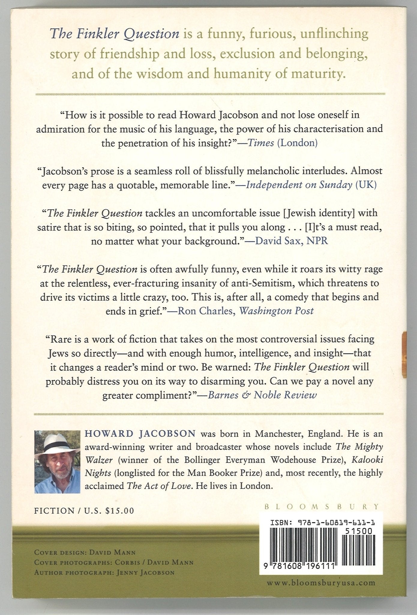 The Finkler Question - The Bookstore