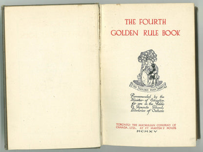 The Fourth Golden Rule Book Minister of Education