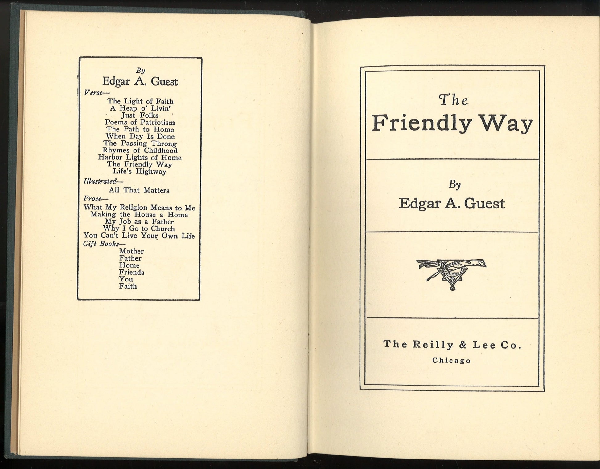 The Friendly Way by Edgar A. Guest - The Bookstore