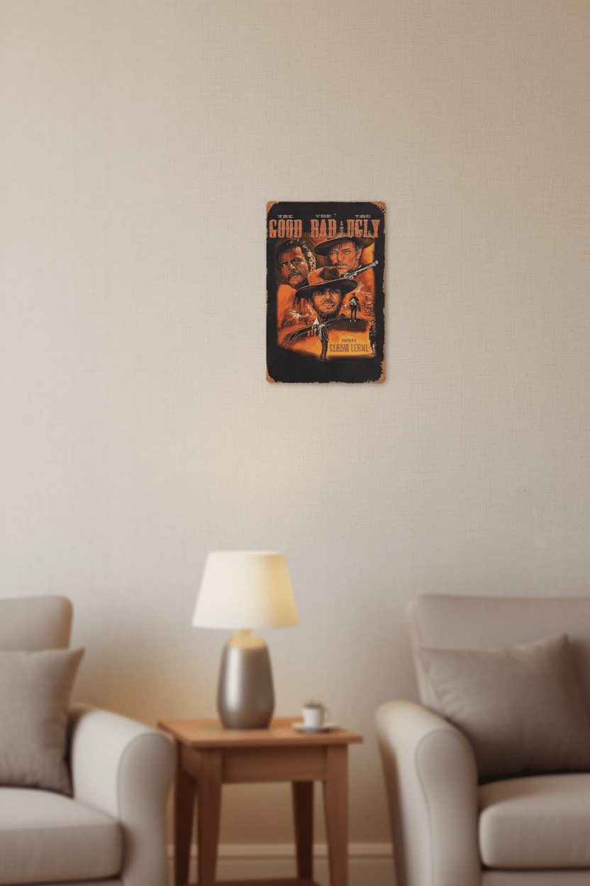 The Good The Bad and The Ugly - Metal Sign - The Bookstore