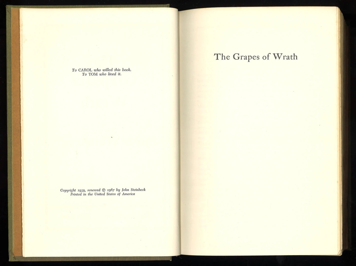 The Grapes of Wrath - The Bookstore