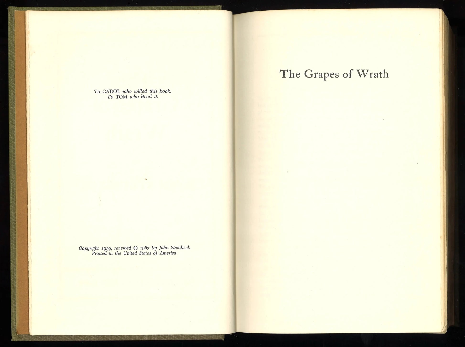 The Grapes of Wrath - The Bookstore