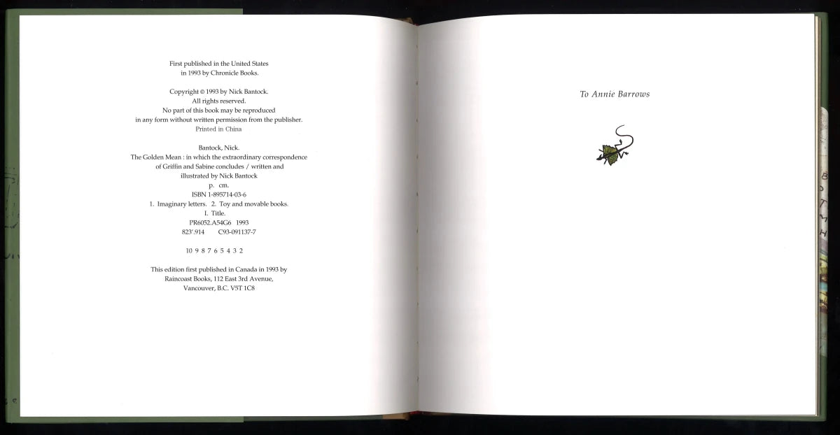The Griffin & Sabine Trilogy by Nick Bantock - The Bookstore