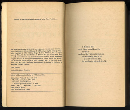 The Gulag Archipelago: 1918-1956 An Experiment in Literary Investigation I - II - The Bookstore