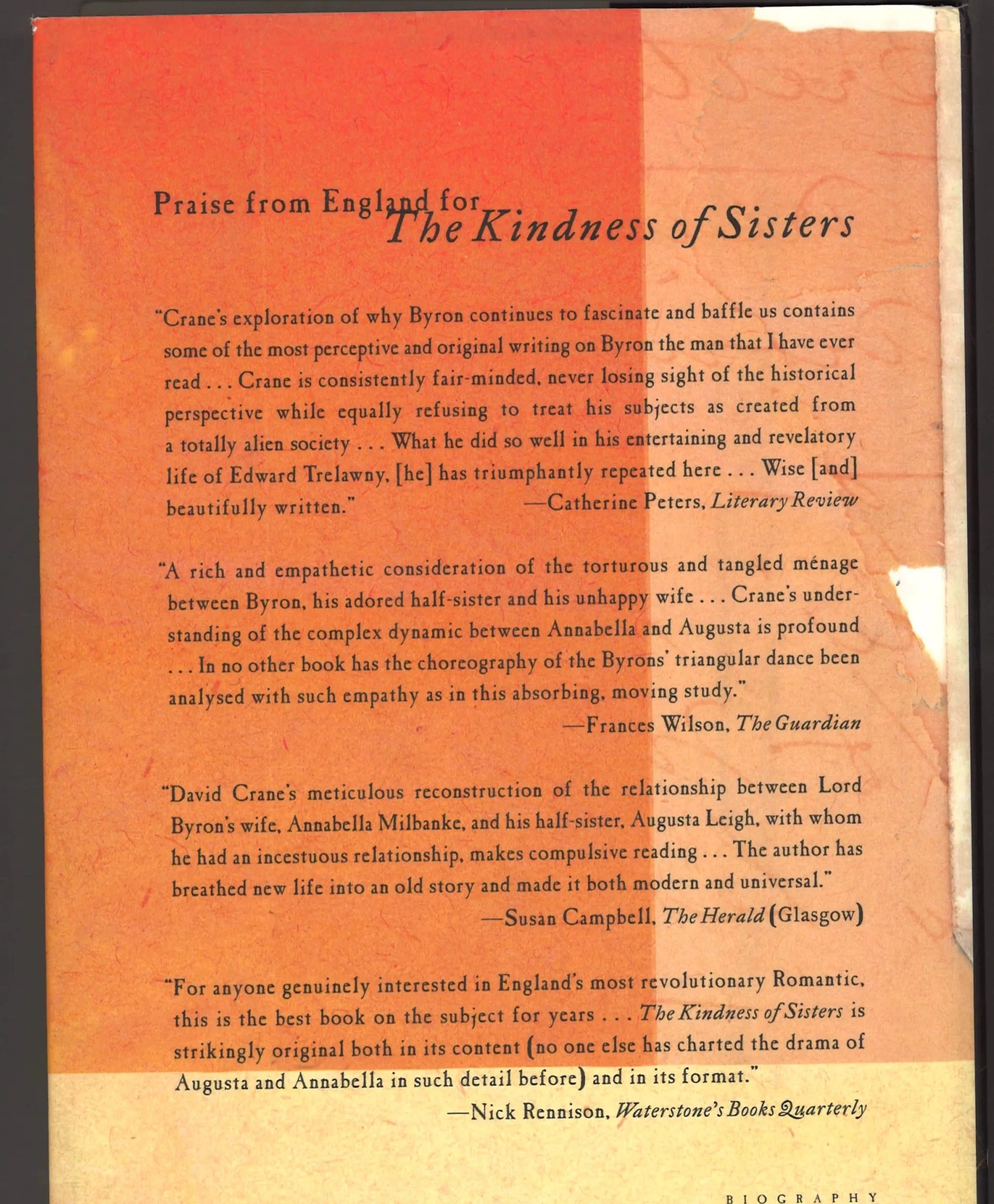 The Kindness of Sisters: Annabella Milbanke and the Destruction of the Byrons - The Bookstore