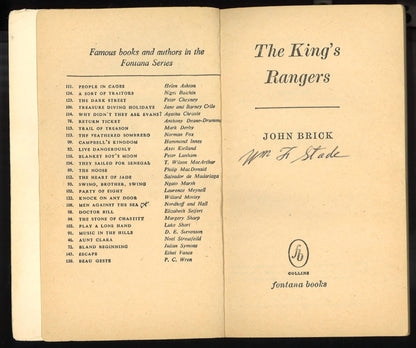 The King's Rangers First Fontana Edition No. 189 - 1957 - The Bookstore