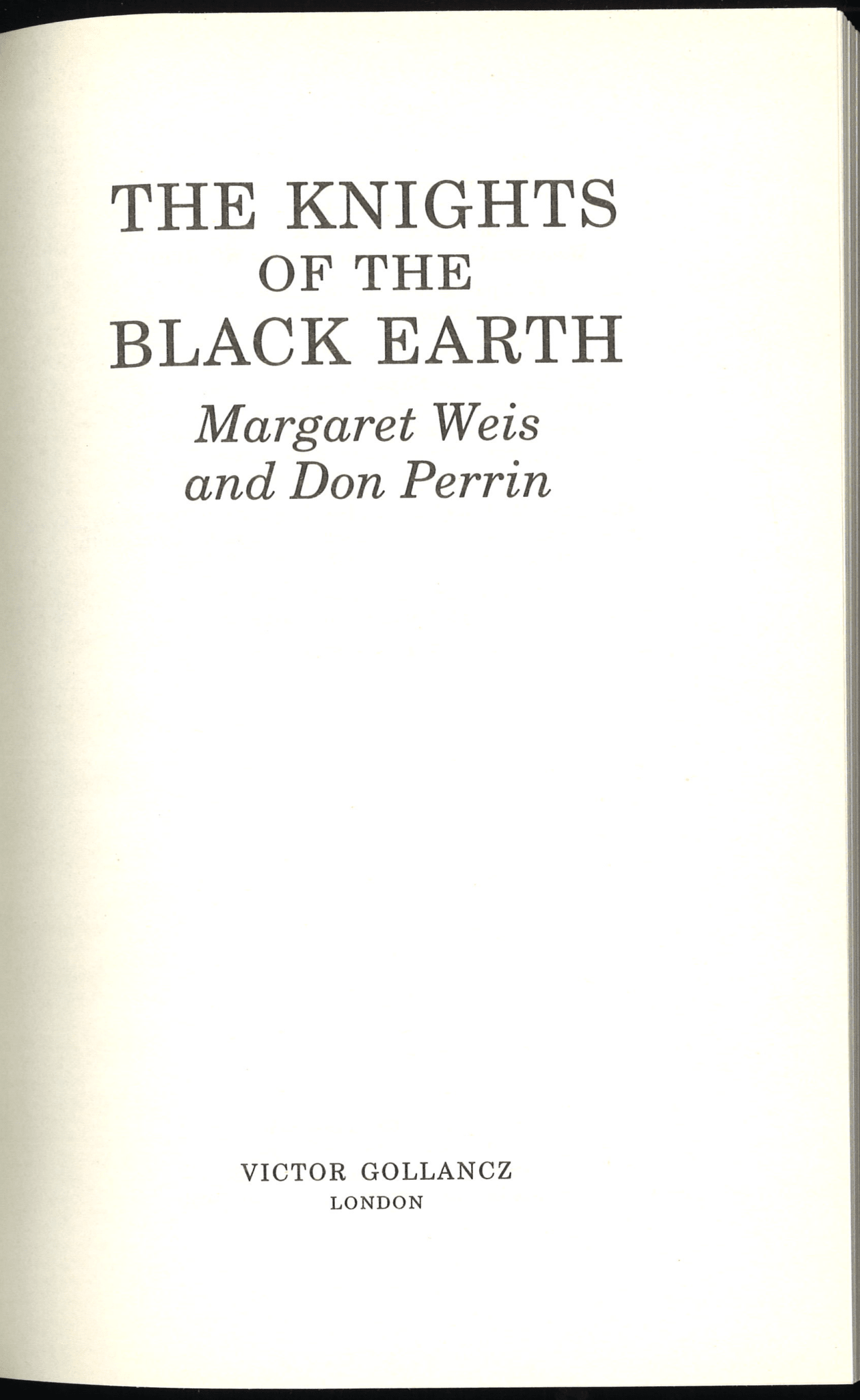 The Knights of the Black Earth - The Bookstore