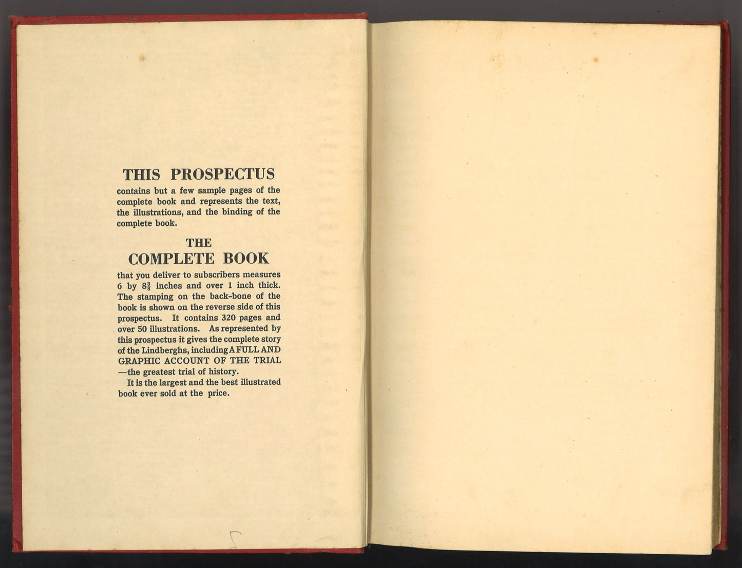 The Lindberghs: The Story of a Distinguished Family (Prospectus) - The Bookstore