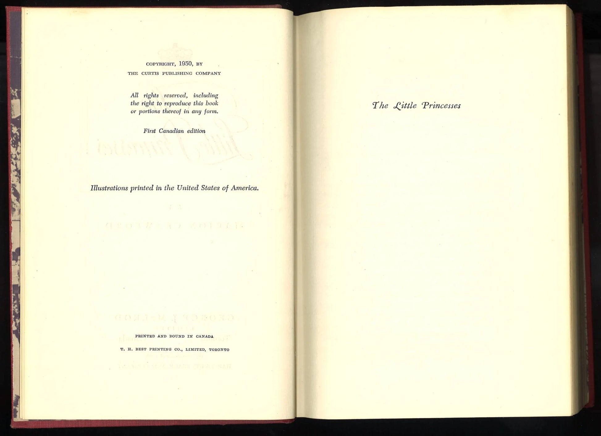 The Little Princesses - First Edition 1950 - The Bookstore