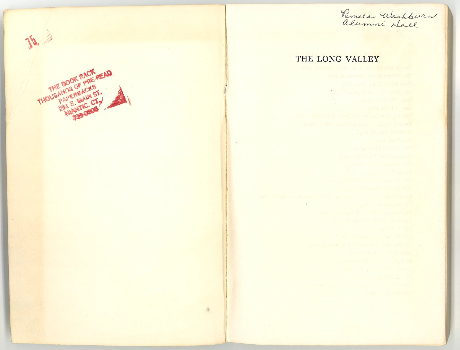 The Long Valley (including The Red Pony) - The Bookstore