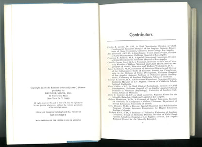 The Mentally Retarded Child and His Family: A Multidisciplinary Handbook - The Bookstore