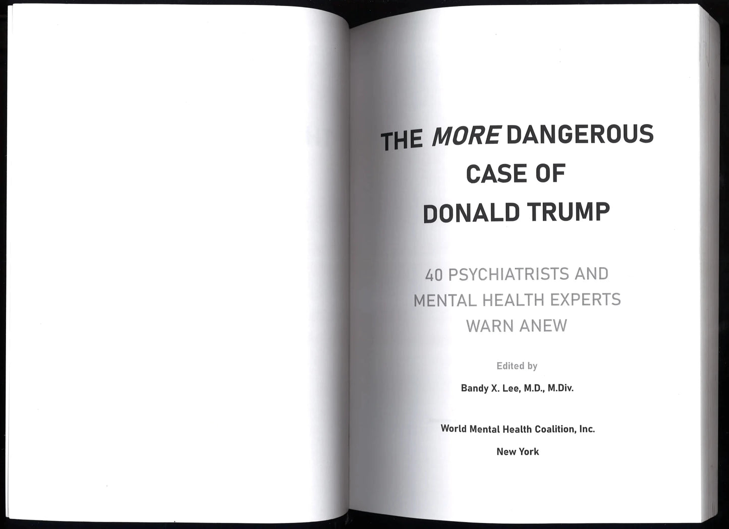 The More Dangerous Case of Donald Trump: 40 Psychiatrists and Mental Health Experts Warn Anew - The Bookstore