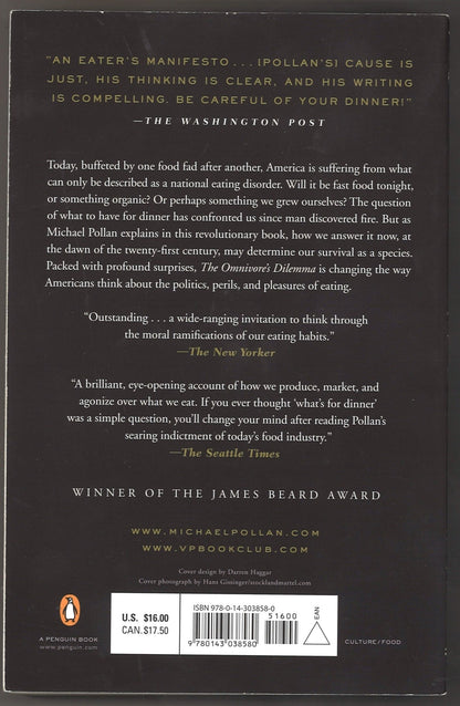 The Omnivore's Dilemma: A Natural History of Four Meals - The Bookstore