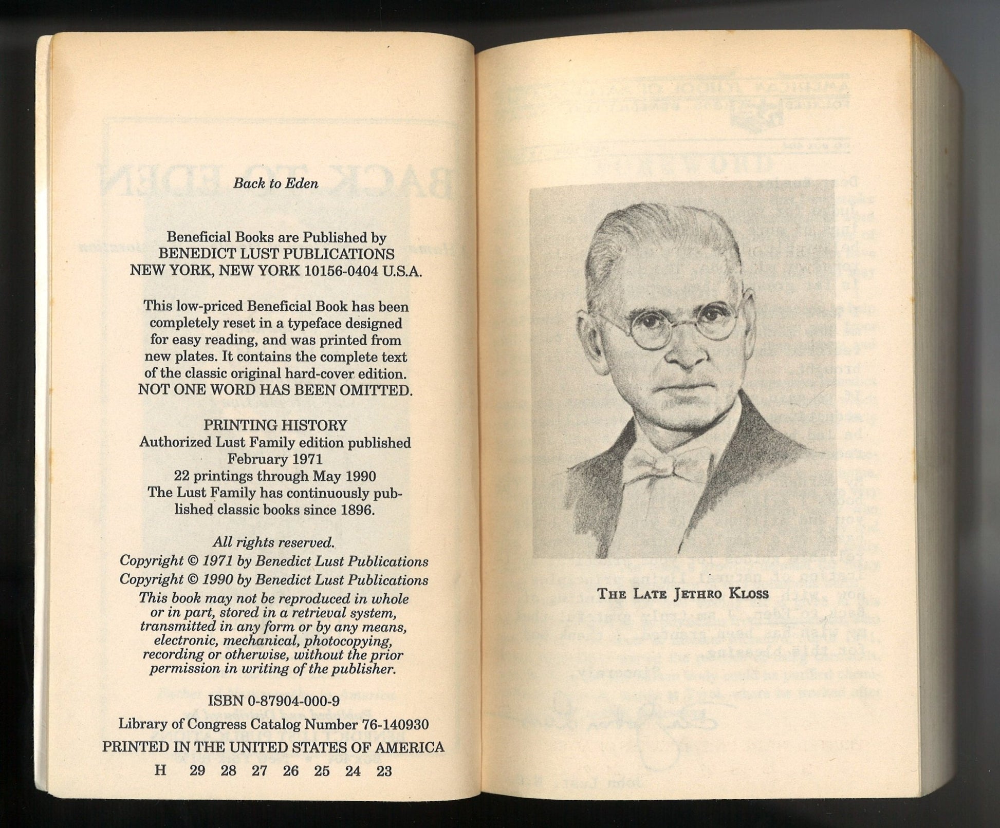 The Original Back to Eden: A Human Interest Story of Health and Restoration to be Found in Herb, Root and Bark - The Bookstore