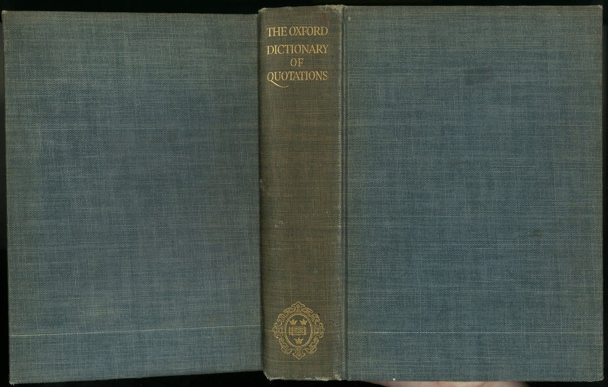 The Oxford Dictionary Of Quotations - The Bookstore