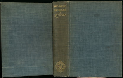 The Oxford Dictionary Of Quotations - The Bookstore