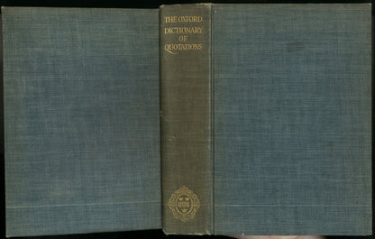 The Oxford Dictionary Of Quotations - The Bookstore
