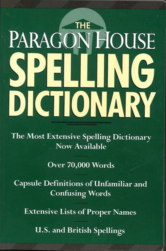 The Paragon House Spelling Dictionary - The Bookstore