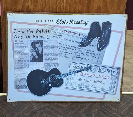 The Personal Elvis Presley Tin Sign - The Bookstore