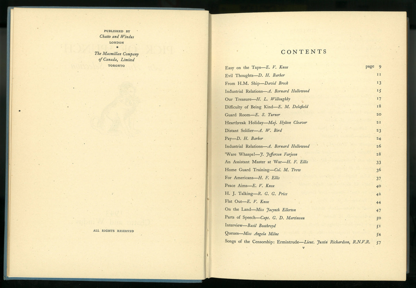 The Pick of Punch: An Annual Selection (1943) - The Bookstore