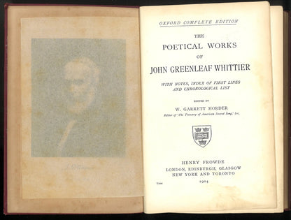 The Poetical Works of John Greenleaf Whittier - The Bookstore