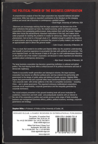 The Political Power of the Business Corporation - The Bookstore