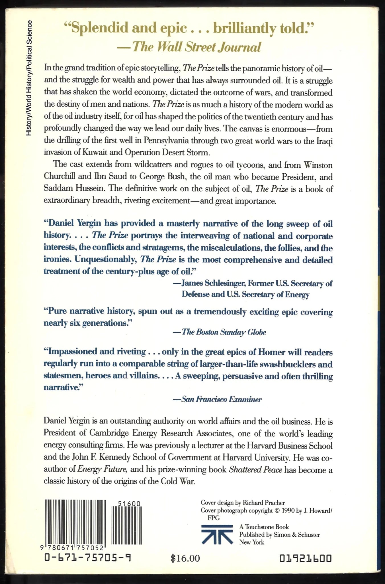 The Prize: The Epic Quest for Oil, Money and Power - The Bookstore