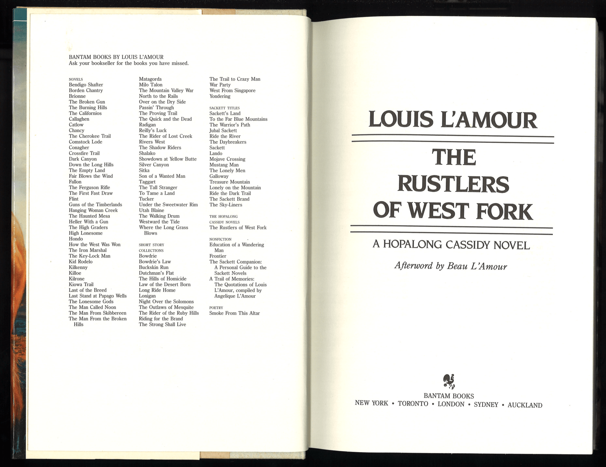 The Rustlers of the West Fork (Hopalong Cassidy Novel) - The Bookstore
