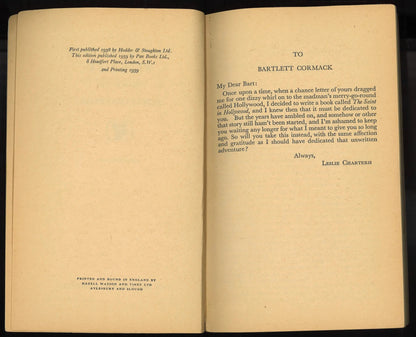 The Saint Plays With Fire (Prelude for War) 1959 - The Bookstore