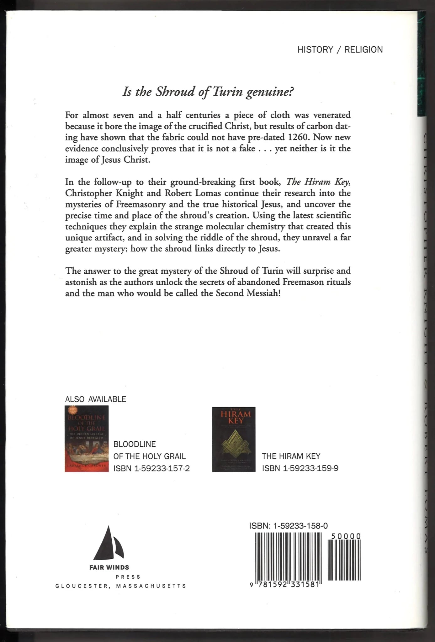 The Second Messiah: Templars, the Turin Shroud and the Great Secret of Freemasonry - The Bookstore
