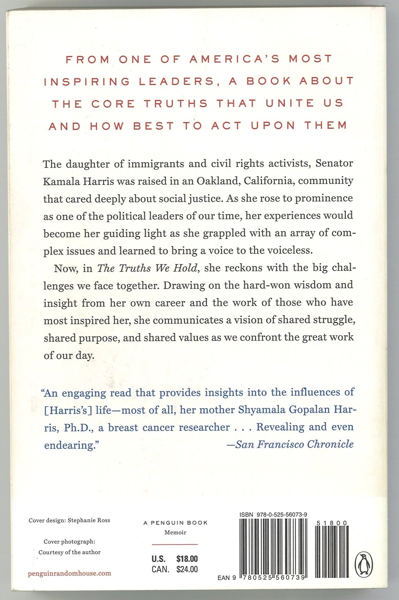 The Truths We Hold: An American Journey - The Bookstore