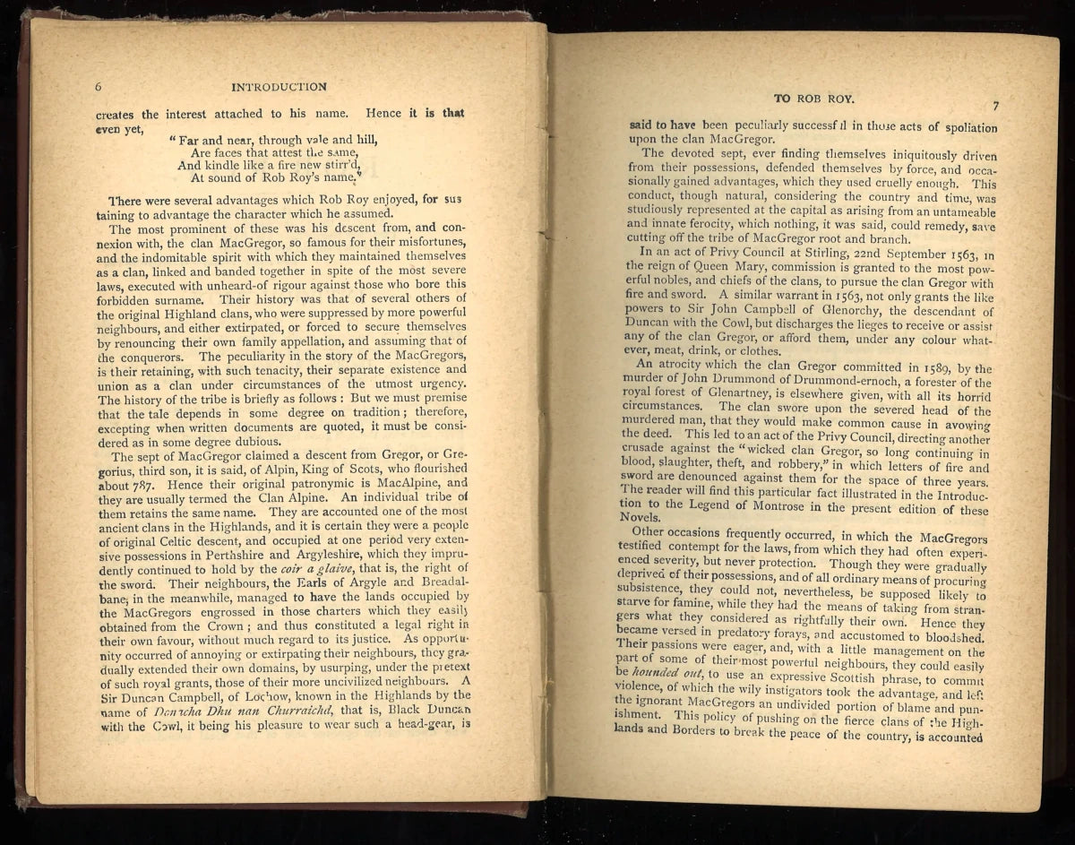 The Waverley Novels – Kenilworth Edition: Rob Roy and Old Mortality (1890) - The Bookstore