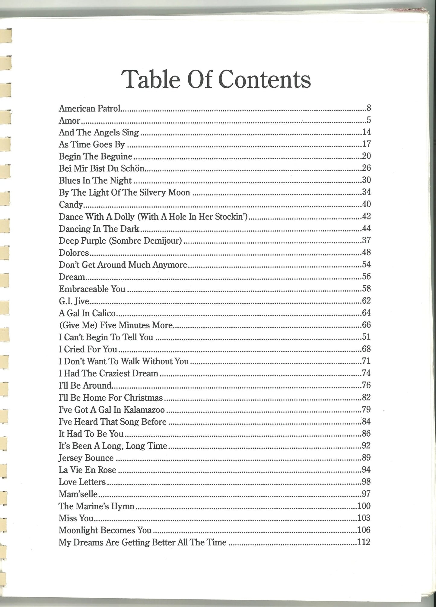 The White Cliffs of Dover Songbook Various