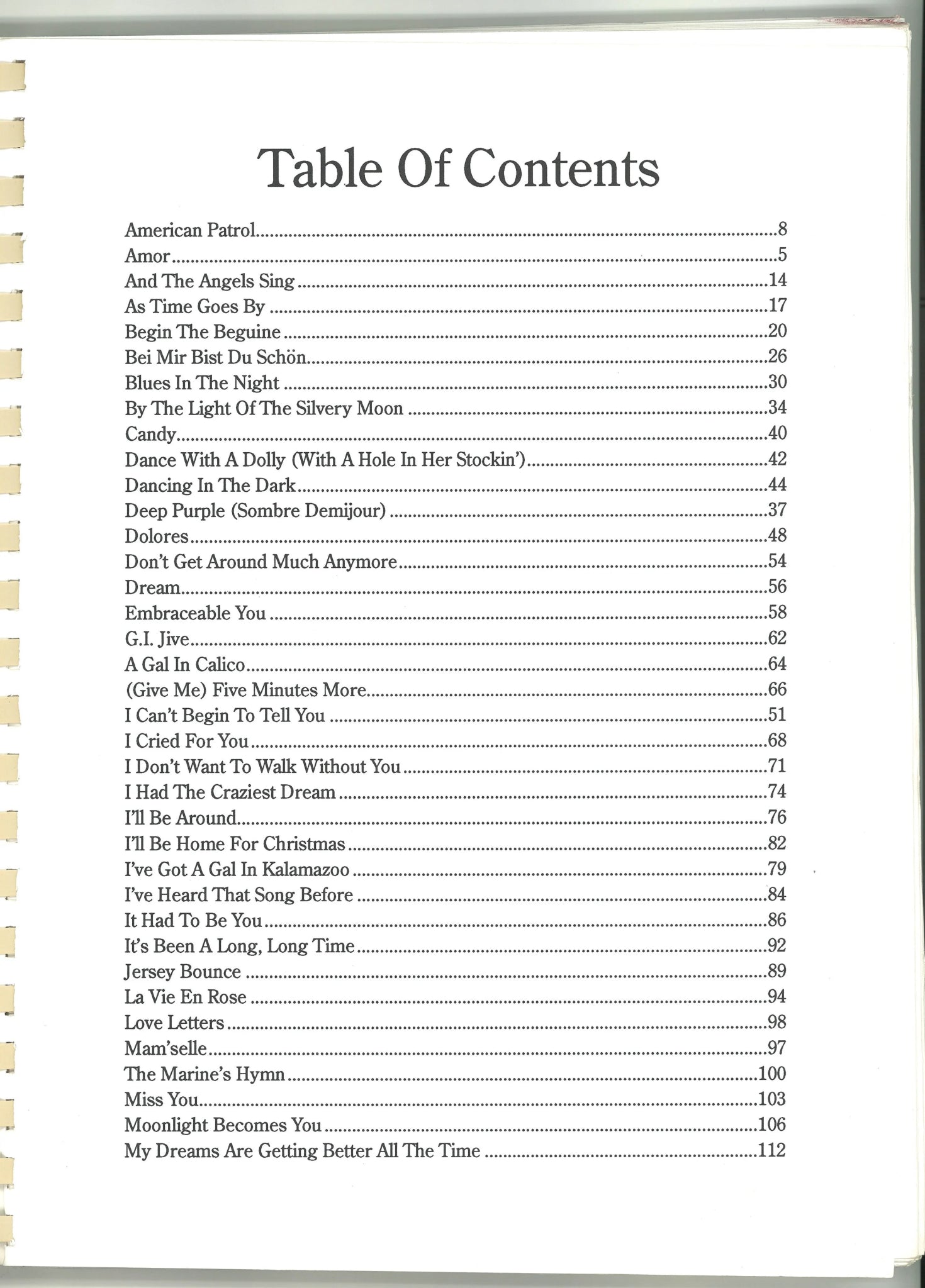 The White Cliffs of Dover Songbook Various