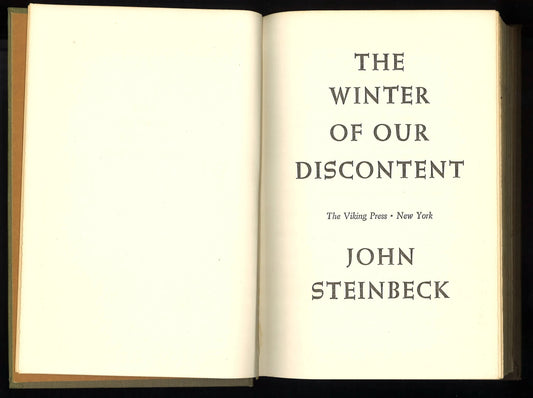 The Winter of Our Discontent - The Bookstore