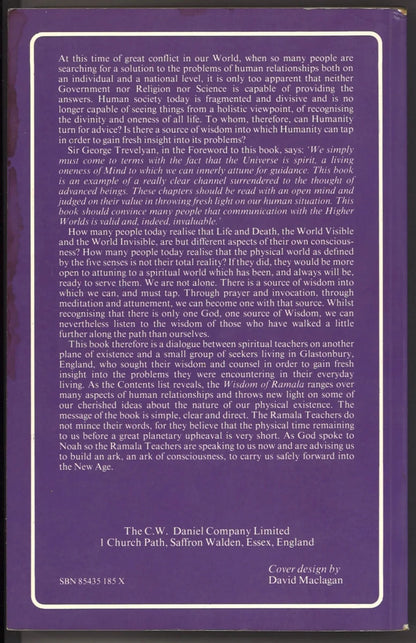 The Wisdom of Ramala – 1986 C. W. Daniel – Vintage New Age Spirituality Paperback - The Bookstore