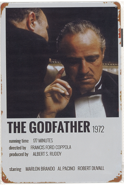 The Godfather 1972 - Metal Sign