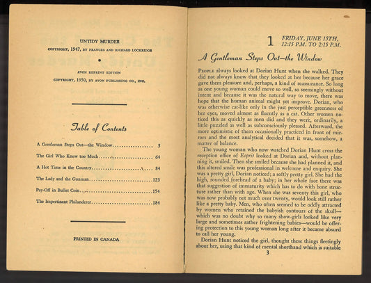 The Case of The Untidy Murder (Mr. & Mrs. North Mystery) 1950