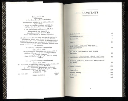 The Development of Imagination: The Private Worlds of Childhood