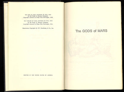 The Gods of Mars & The Warlord of Mars